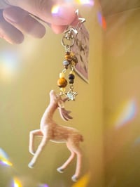 Image 4 of Handmade Fuzzy Deer Keychains