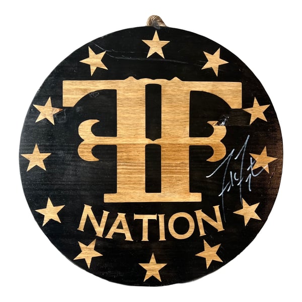 Image of Autographed FF Nation Wooden Round