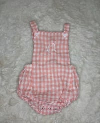 Gingham Strap Romper 