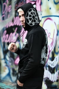 Image 1 of SPIRITUAL STRAIGHT EDGE /Hoodie (Black/Silver)