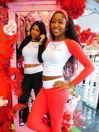 Image 1 of Black & White Long Sleeve Set