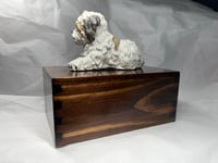 Image 12 of Custom Engraved Maltese Urn Pet Portrait Figurine To Your Dog's Photo
