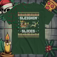 Image 3 of Sleighin' Slices Ugly Christmas Tee