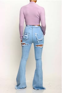 Image 5 of Blame It On Me Distressed Stretch Denim