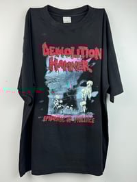 Image 1 of 🗡️ Signed Demolition Hammer  1992 Epidemic Of Violence  European Tour Shirt