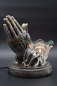 Praying hands electric oil burner-