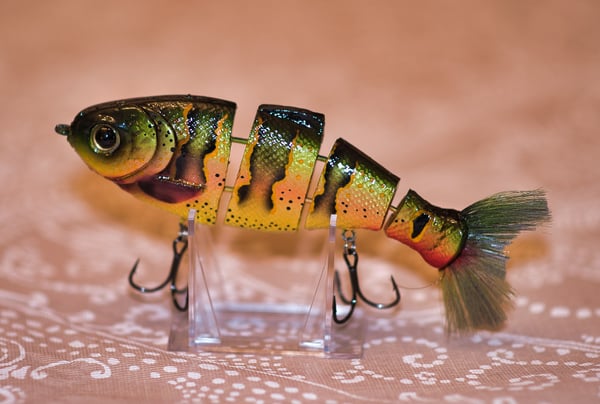 Image of Bull Shad — 2knocker 6” — Peacock Bass