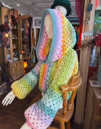 Image 5 of CROCHET PATTERN Magic Hooded Jumper - Hexi granny sweater with hood
