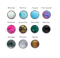Image 1 of Junipurr Jewellery Titanium Bezel-Set Cabochons