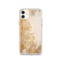 Image 6 of White and Gold Tattered Texture Goth Lolita Kawaii Baroque Clear Case for iPhone®