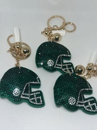 Bling Helmet Purse Charm 