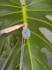 Image 5 of Silver Labradorite Oval Crystal Necklace