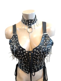 Image 4 of Studs and chain vest.