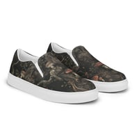 Image 2 of Grunge Style Nature Inspired Mushrooms/Fungus Men’s slip-on canvas shoes