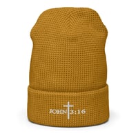 Image 10 of John 3:16 Waffle Beanie