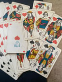 Jeu de 32 cartes ancien, Muller & Cie, début 1900