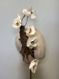 Image 3 of Cream and brown headpiece. SOLD