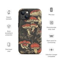 Image 19 of Dark Cottagecore Goth Inspired Vibrant Mushroom Tough Case for iPhone®