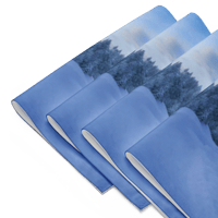 Image 4 of Placemat Set (snow covered cabin)