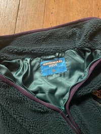Image of teal green sherpa full zip 
