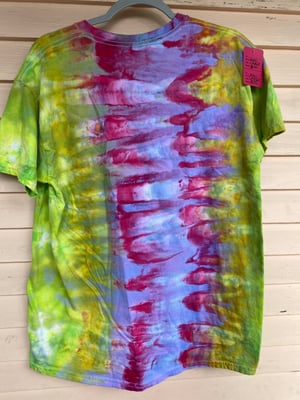 Image of LARGE Live Fast Eat Trash Tie Dye Shirt 1