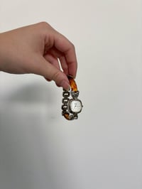 Image 1 of Vintage silver acrylic watch 