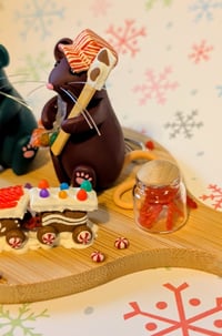 Image 4 of Mice with Gingerbread Train