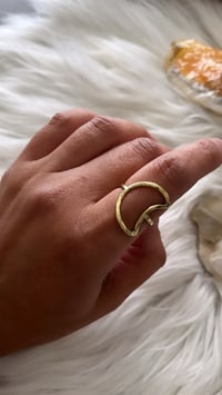 Image 2 of Crescent moon ring 