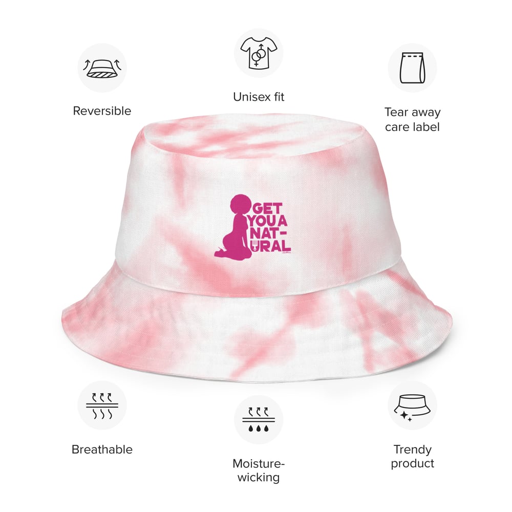 Image of Pink Love Reversible bucket hat