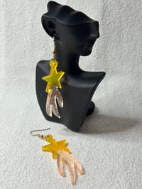 Image 1 of Resin Shooting Star Earrings 
