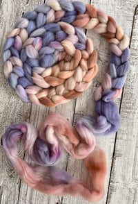 Image 1 of Pale Blossoms, on Spin-Skinny: 100% USA SW Merino Recycled Mill Ends