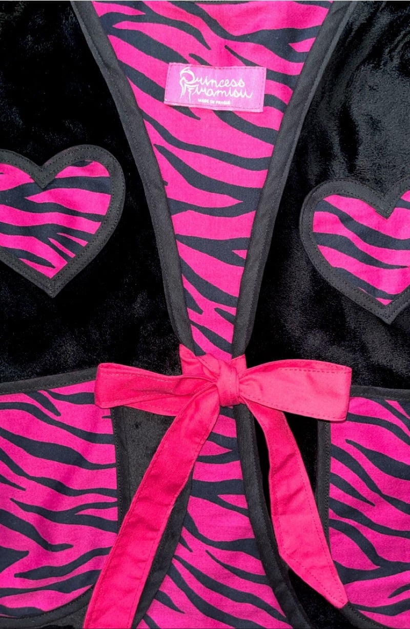 Image of Pink zebra vest 2in1