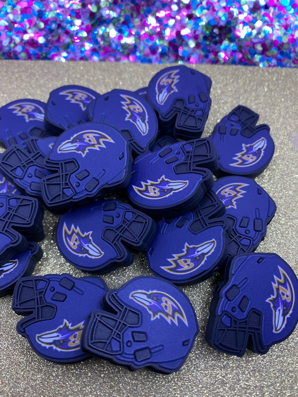 Image of Football Helmets Silicone Bead