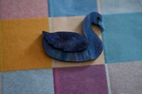 Image 4 of Blue swan mini brooch 