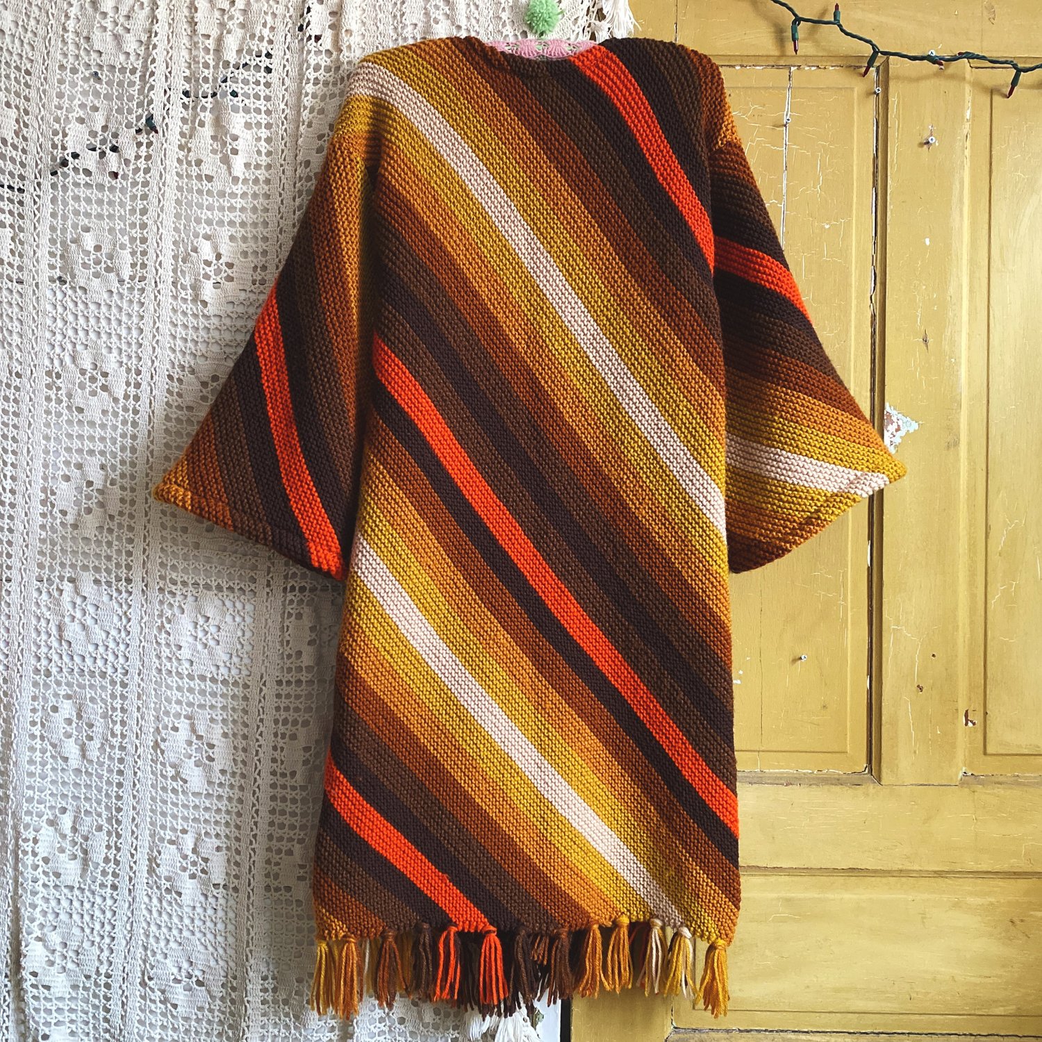 Image of Retro Diagnonal Granny Sweater