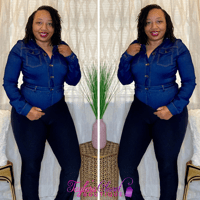 Denim Bodysuit 