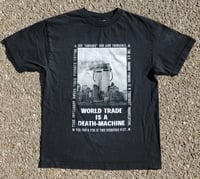 Image 1 of Vtg 2000s Leftover Crack F#*K World Trade T-Shirt Size (M)