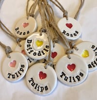 Image 2 of Various Flower Name Tags and 1 small Tag (Daffodils, Tulips, Roses etc)