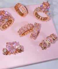 Image 3 of Pinky pink diamond ring