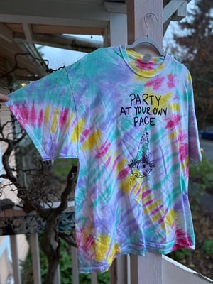 Image of 2XL Party At Your Own Pace Tie Dye Shirt 5