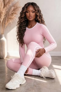 Ease Your Mind Stripe Set(Baby Pink)