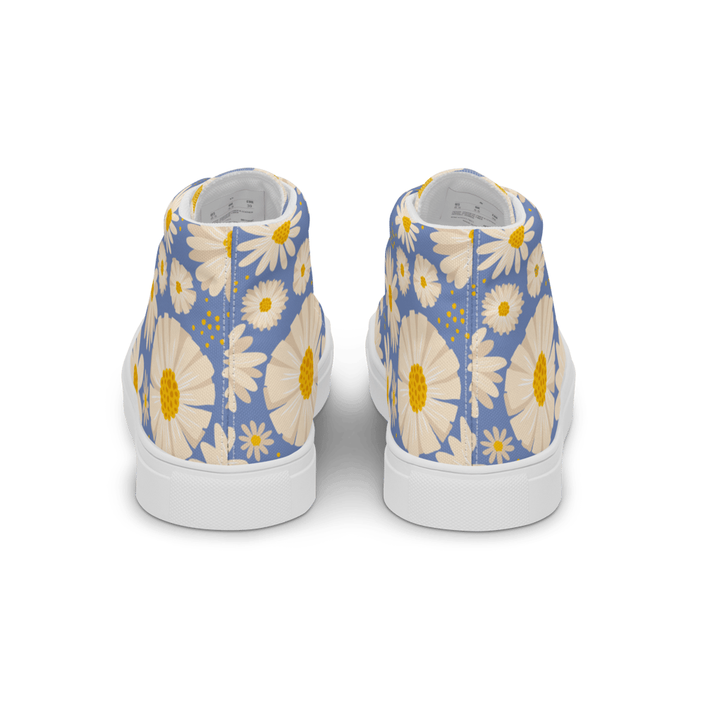 Image of Women’s high top canvas shoes- daisy