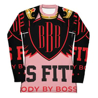 Image 2 of BOSSFITTED Valentines Day AOP Women's Long Sleeve Compression Shirt 