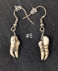Image 5 of Mini Deer Teeth Earrings