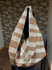 Image 3 of Hand woven Infinithy Cowl (Plaid)