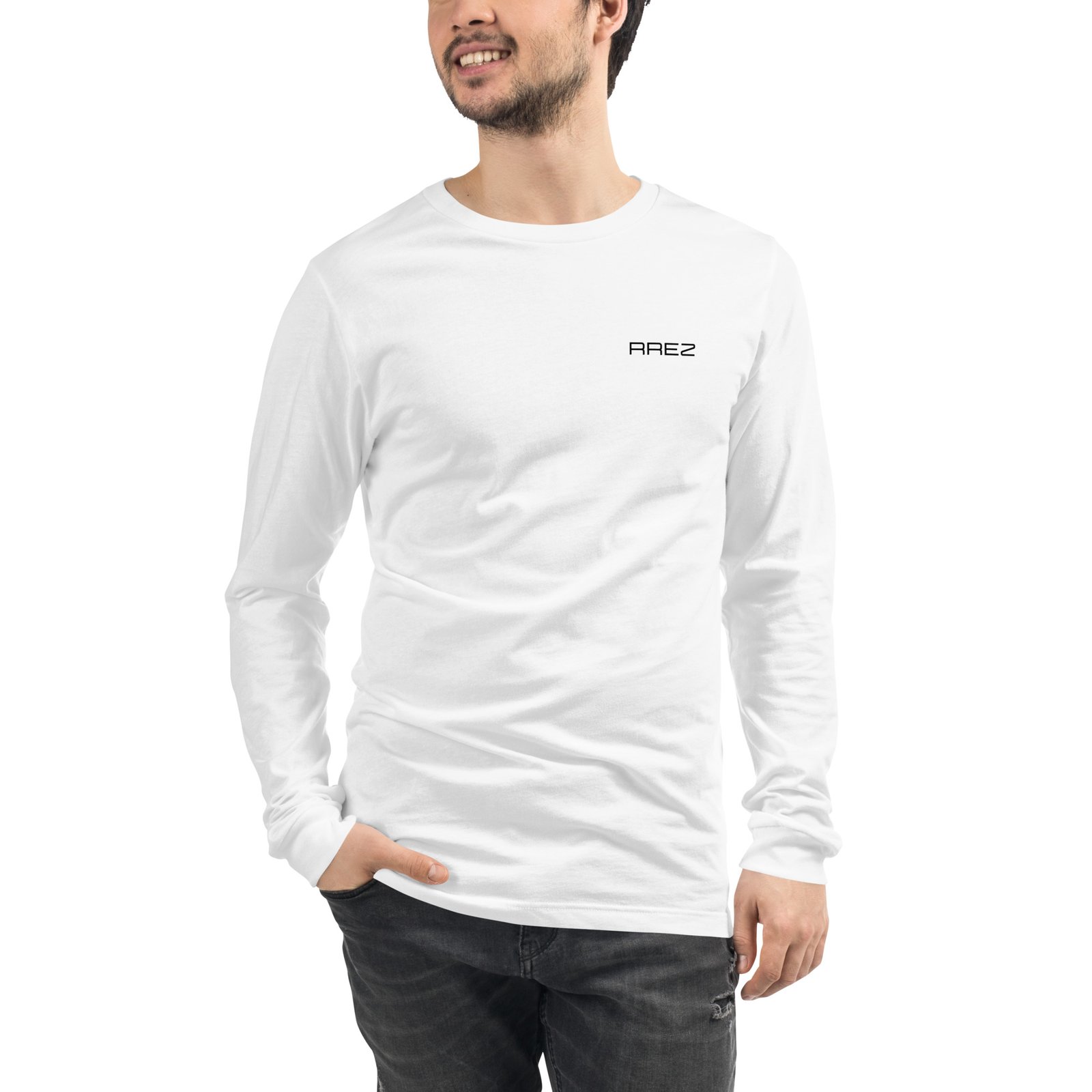 RRez Men Long Sleeve Tee Embroidery | RRez