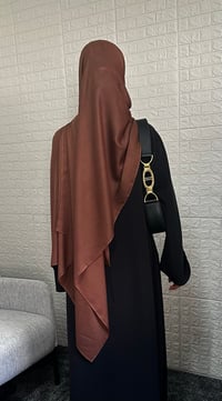 Image 4 of Chocolate Brown Modal Hijab