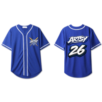 Image 1 of Artsy City Of Champs Blue Baseball Jersey 