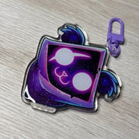 Raven Team Leader Epoxy Glitter Keychain