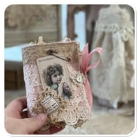 Image 1 of Vintage style snippet book with a touch of pink